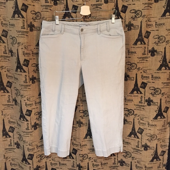 Chico's Denim - Chico's Platinum Gray Capri Jeans Size 3 (16)